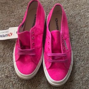 Superga Neon Pink Sneakers